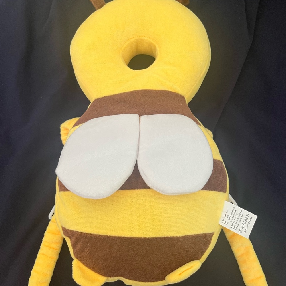 Yellow and Brown Plush Bee Toy